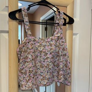 Saltwater Luxe Wide Strap Floral Tank Top Small